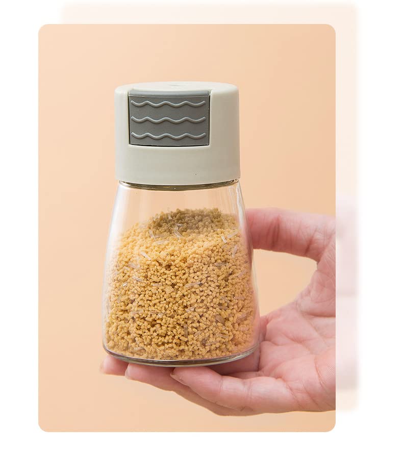 Seasoning Bottle, Moisture-Proof Salt, Spices & Suger Shakers with Press Button (1 PCS, Random Colour )