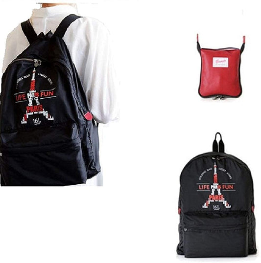 Eiffel Tower Folding Paris Style 16 L Unisex Backpack