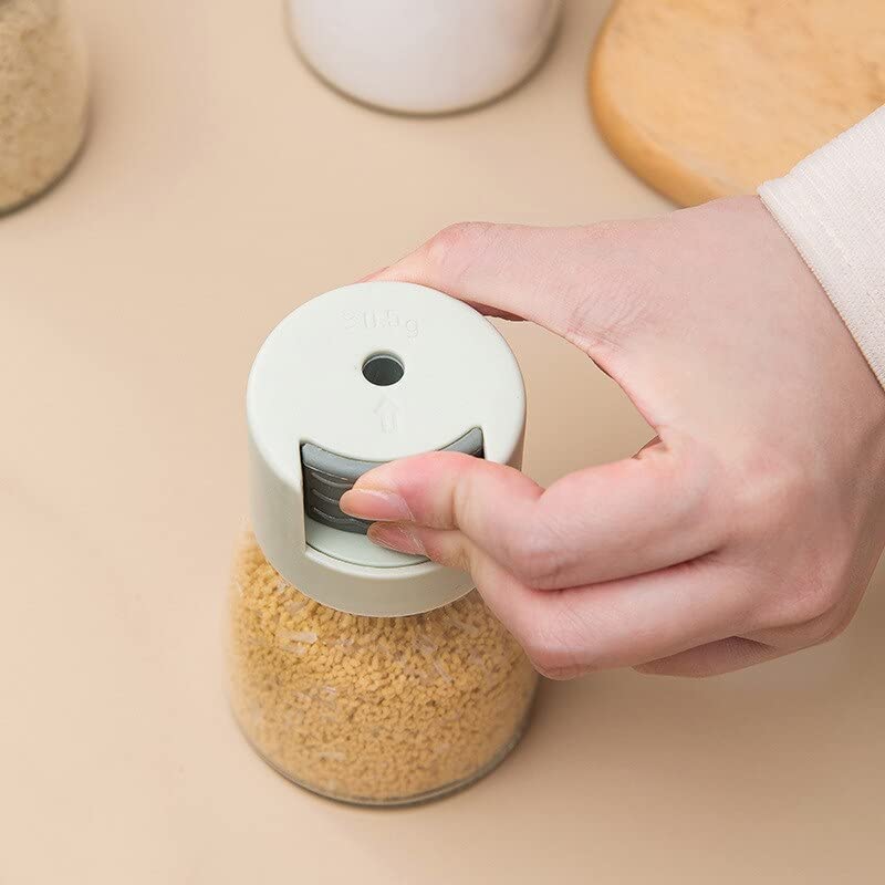 Seasoning Bottle, Moisture-Proof Salt, Spices & Suger Shakers with Press Button (1 PCS, Random Colour )