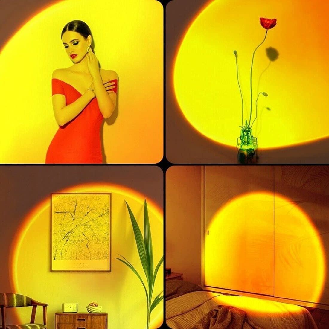 Sunset Projection LED 180 Degree Rotation Atmosphere Sunset Table Lamp