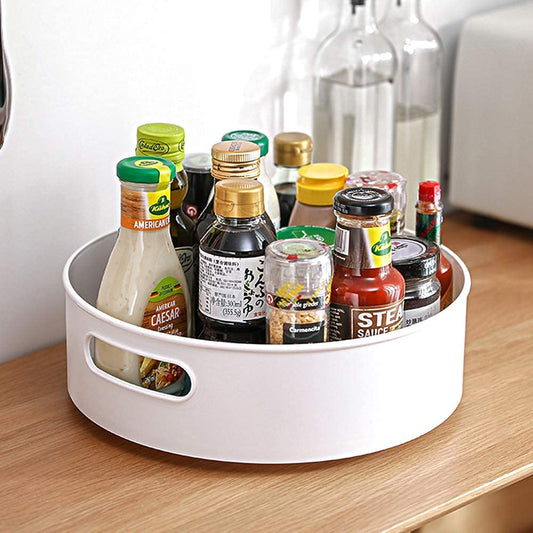 360 rotating tray kitchen storage containers