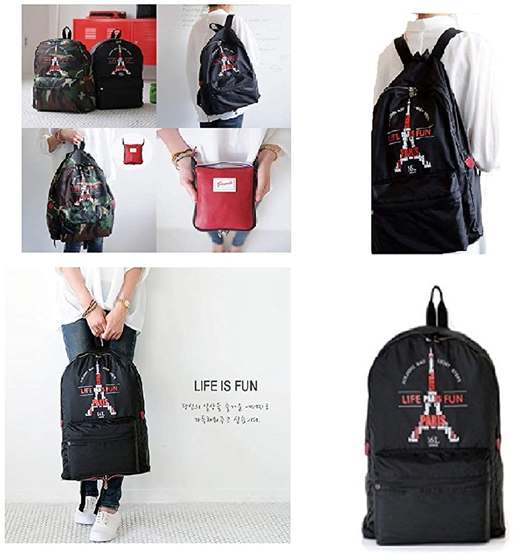 Eiffel Tower Folding Paris Style 16 L Unisex Backpack