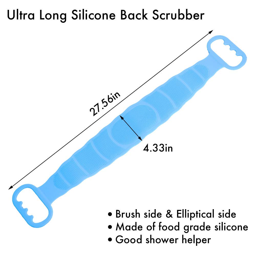 Silicone Body Scrubber Belt Double Side Shower Belt