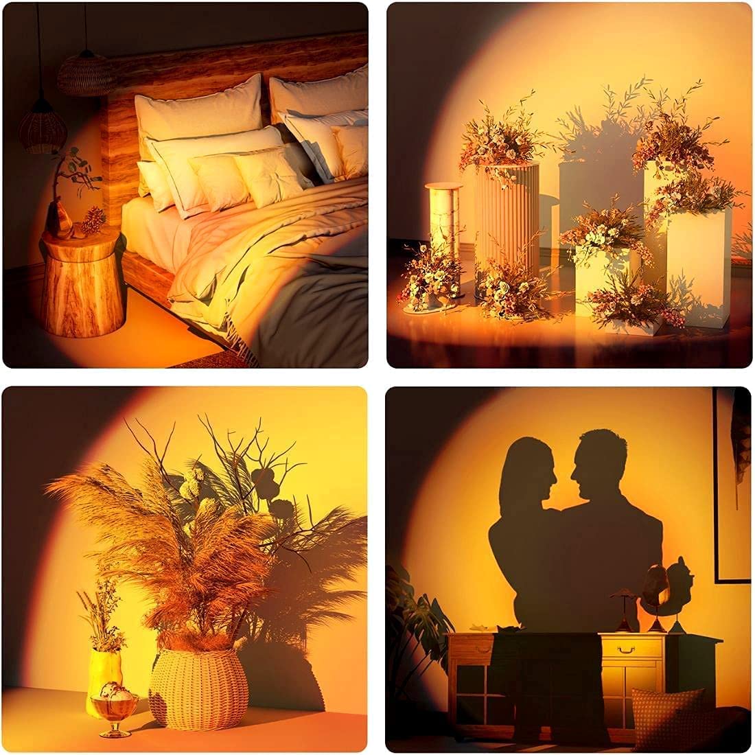 Sunset Projection LED 180 Degree Rotation Atmosphere Sunset Table Lamp