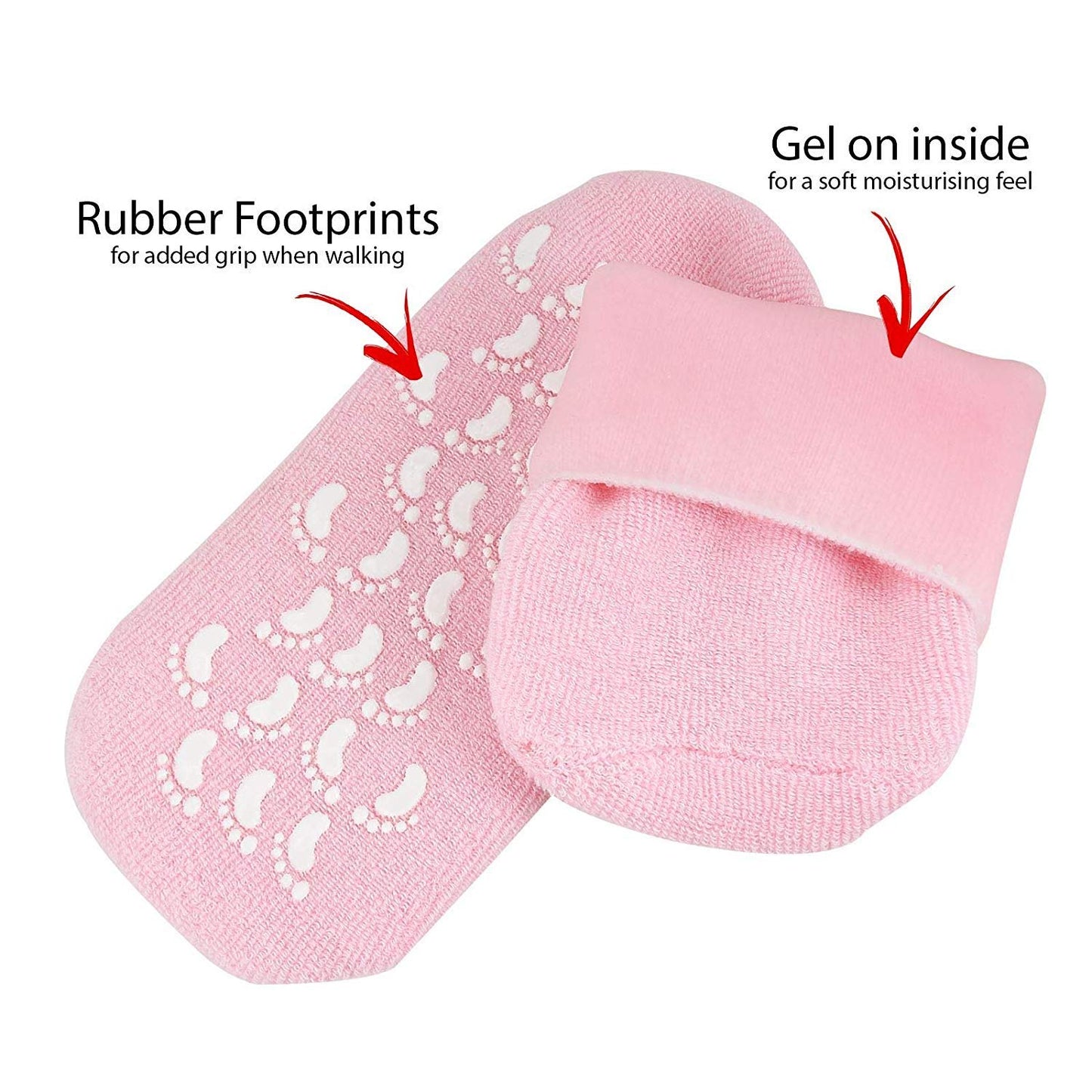 1 Pair Moisturizing Spa Gel Socks for Repair Dry Cracked Skins