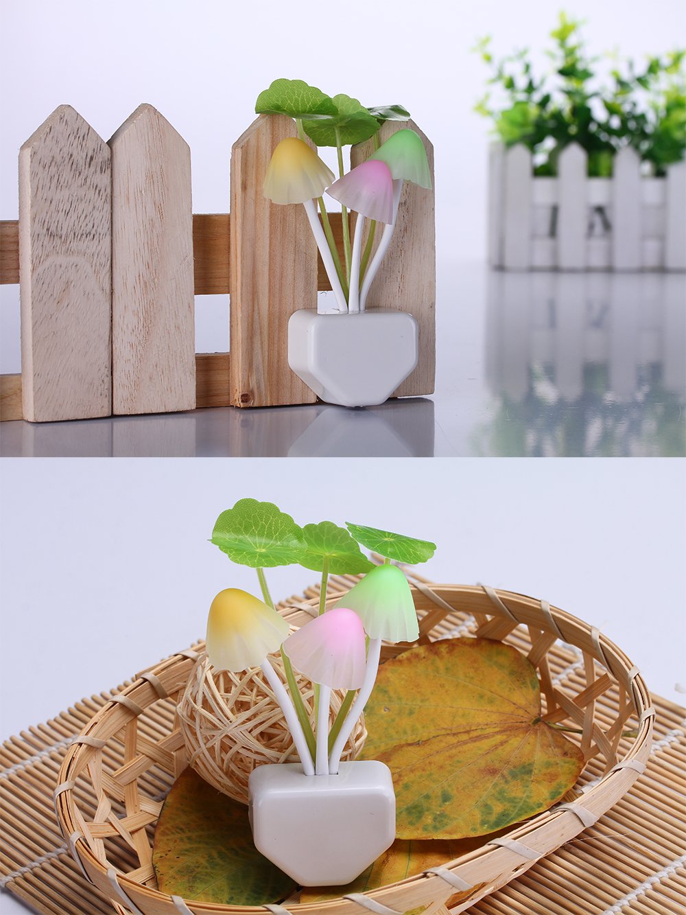 Fancy Color Changing LED Mushroom Night Light / Lamp