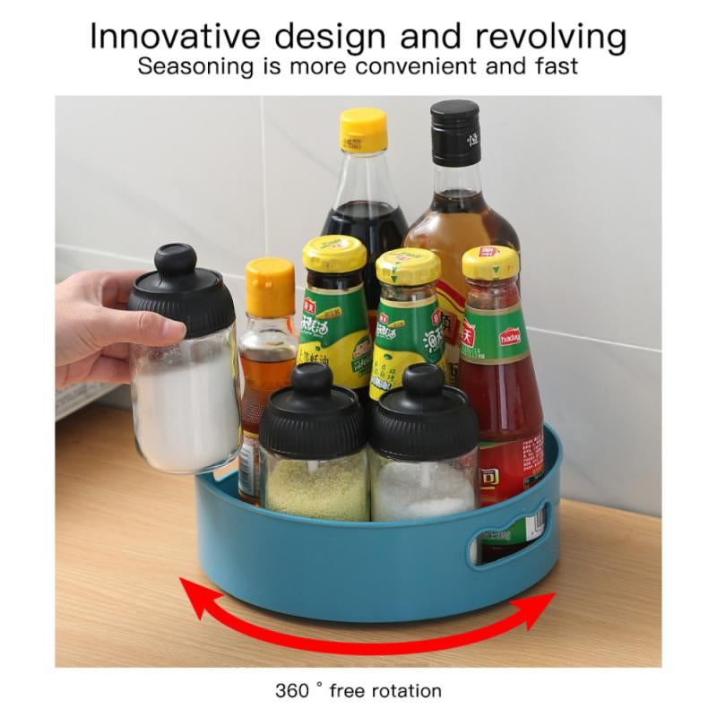 360 rotating tray kitchen storage containers