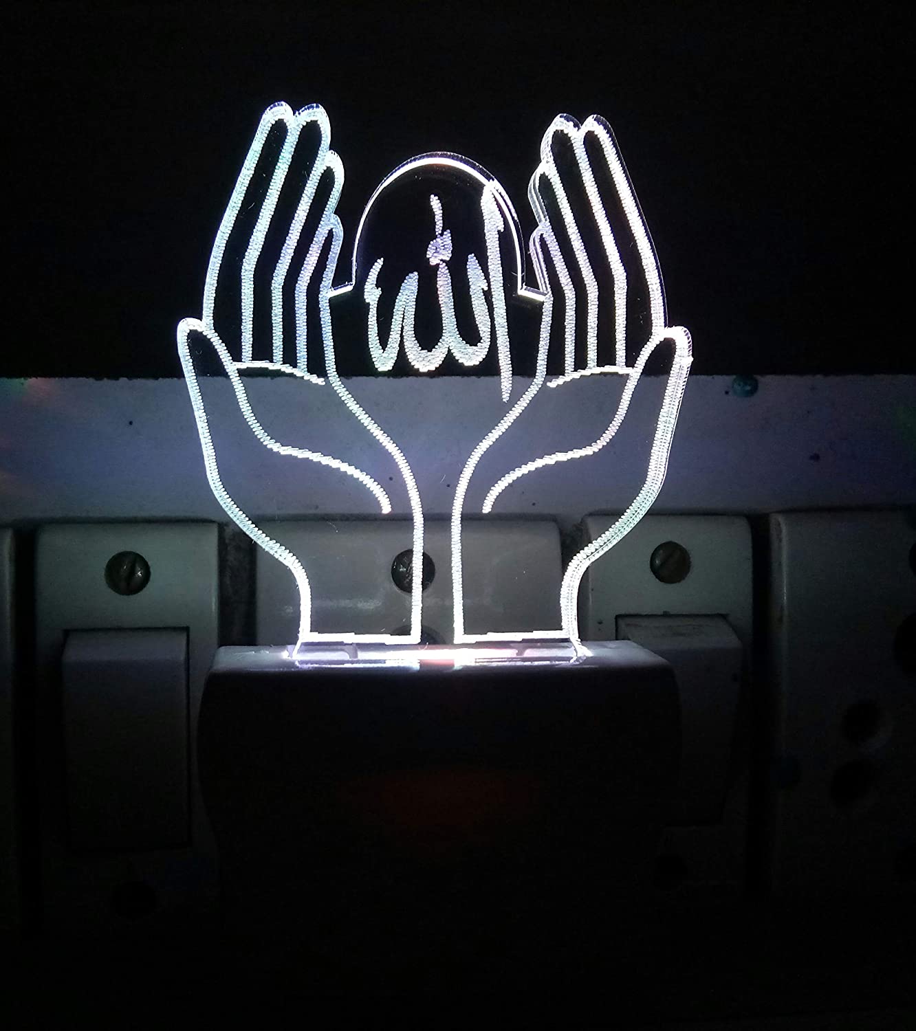 3D " DUA  " Beautifully Colour Changing Lamp