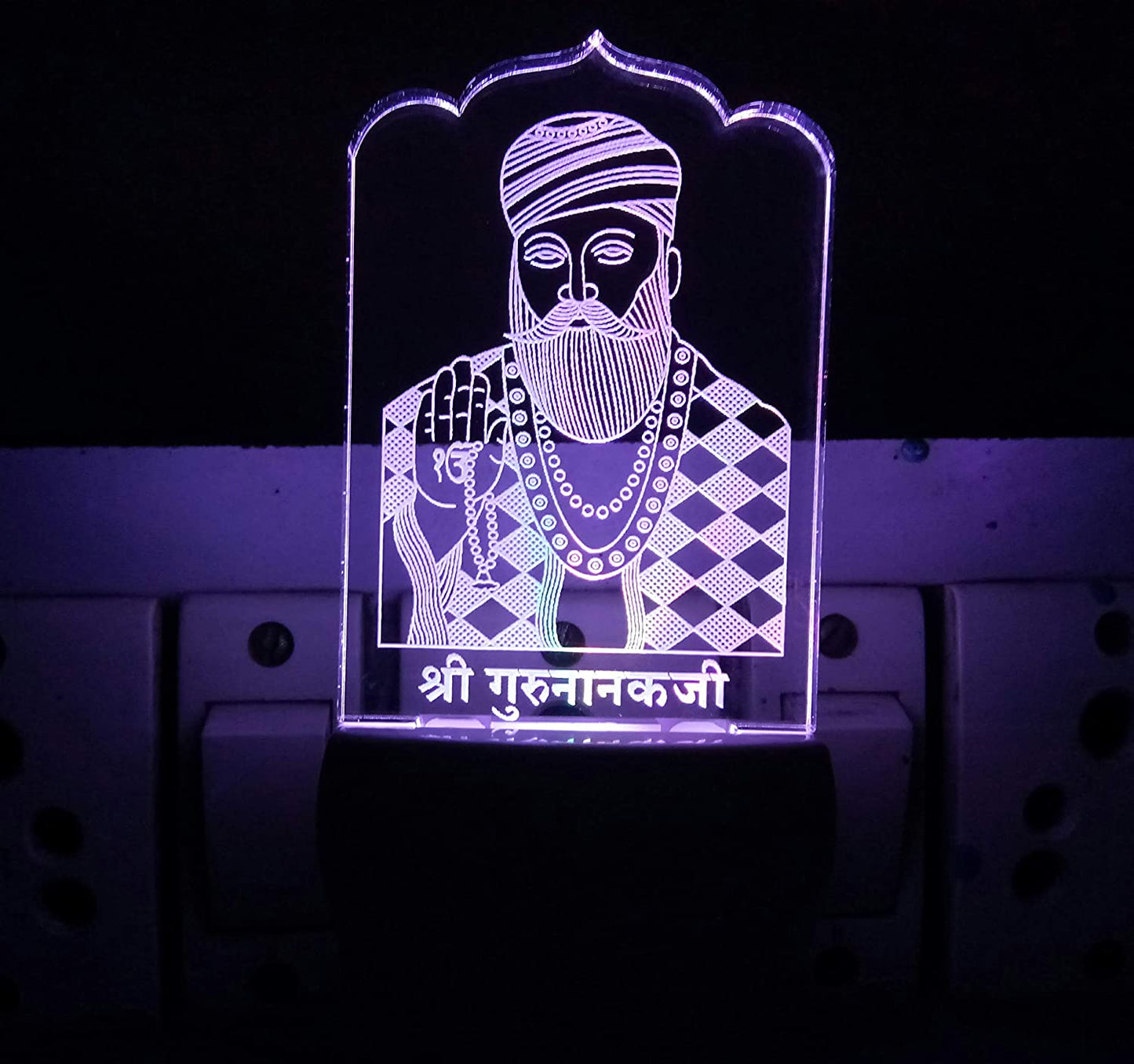 3D ” Shree Guru Nanak ” Beautifully Colour Changing Lamp