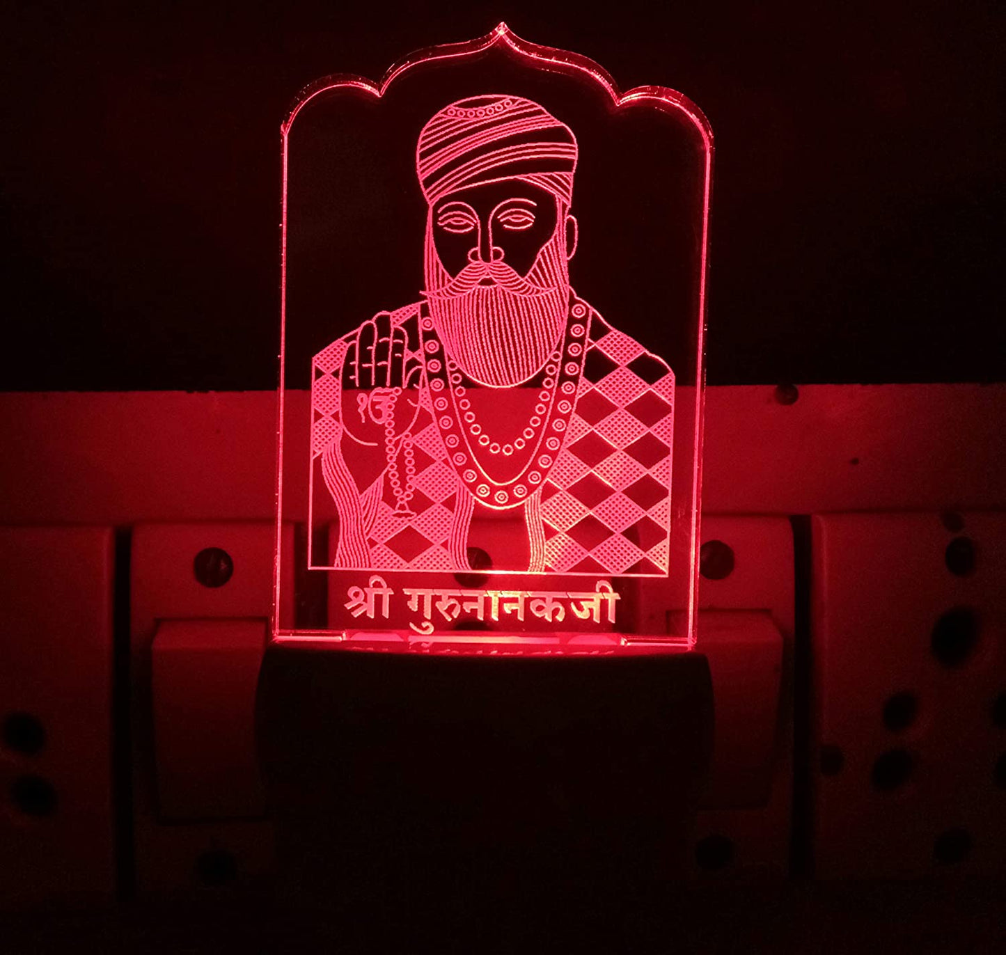 3D ” Shree Guru Nanak ” Beautifully Colour Changing Lamp