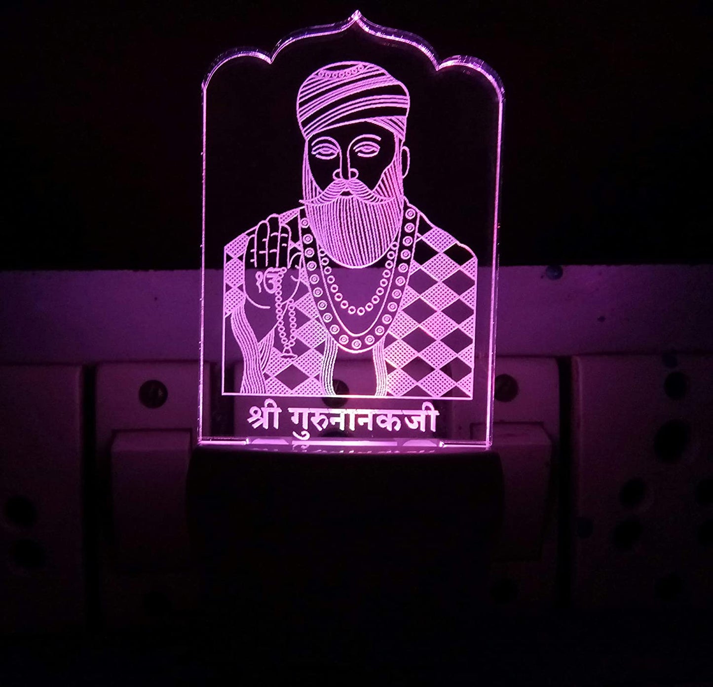 3D ” Shree Guru Nanak ” Beautifully Colour Changing Lamp