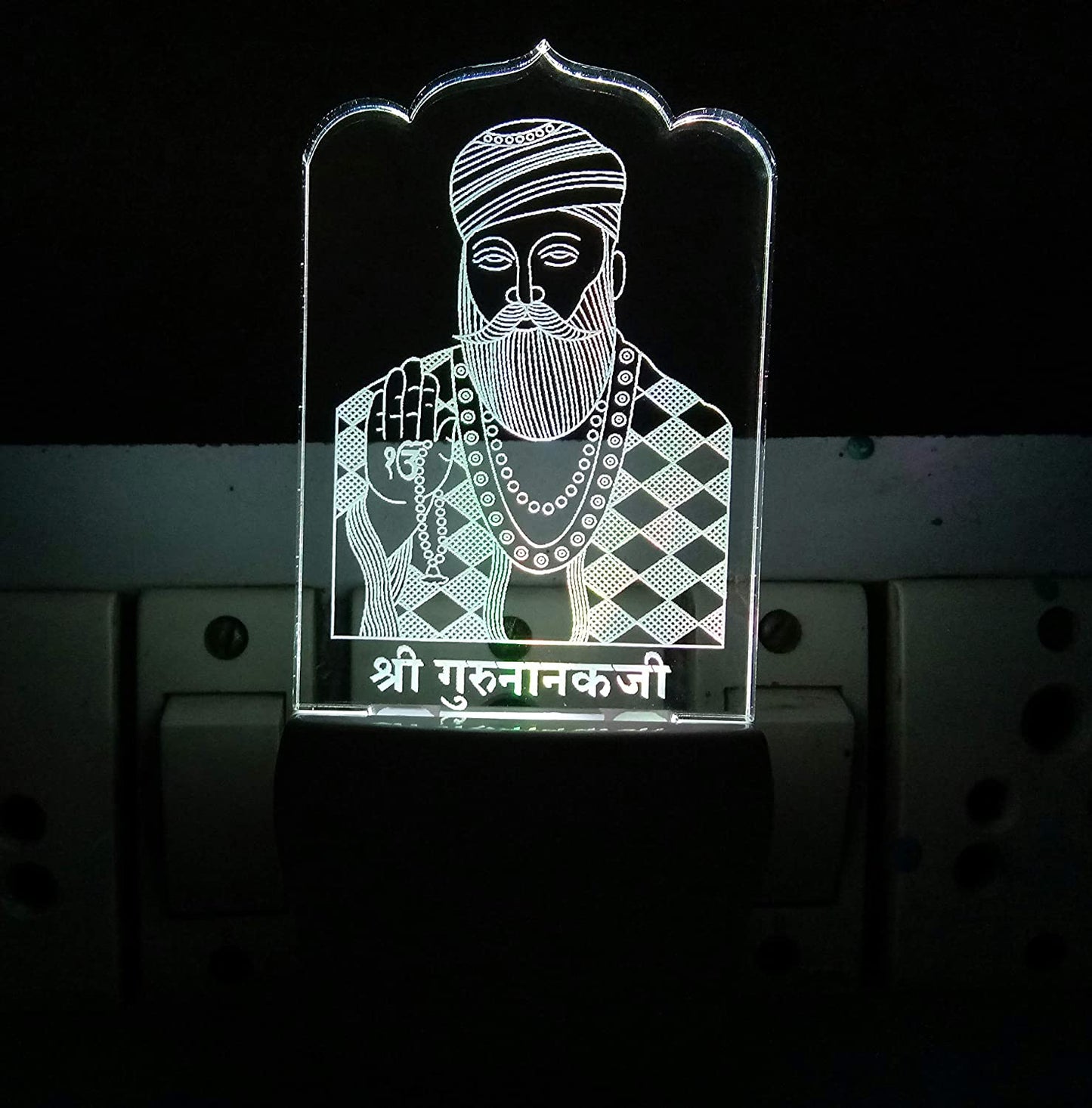 3D ” Shree Guru Nanak ” Beautifully Colour Changing Lamp