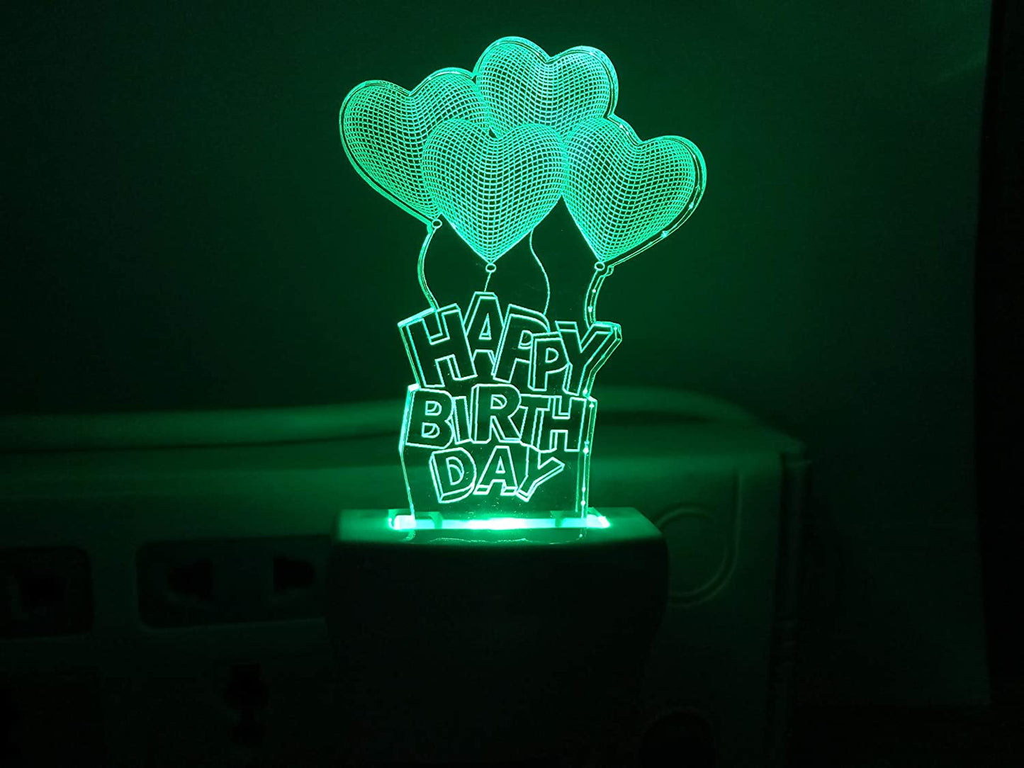 3D " HAPPY BIRTHDAY " Beautifully Colour Changing Lamp