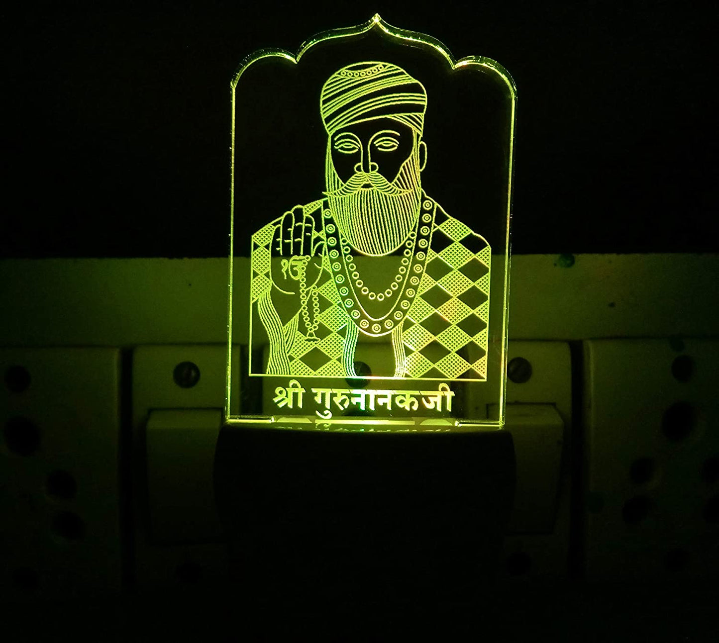 3D ” Shree Guru Nanak ” Beautifully Colour Changing Lamp