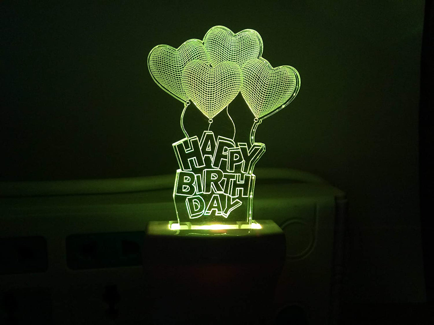 3D " HAPPY BIRTHDAY " Beautifully Colour Changing Lamp