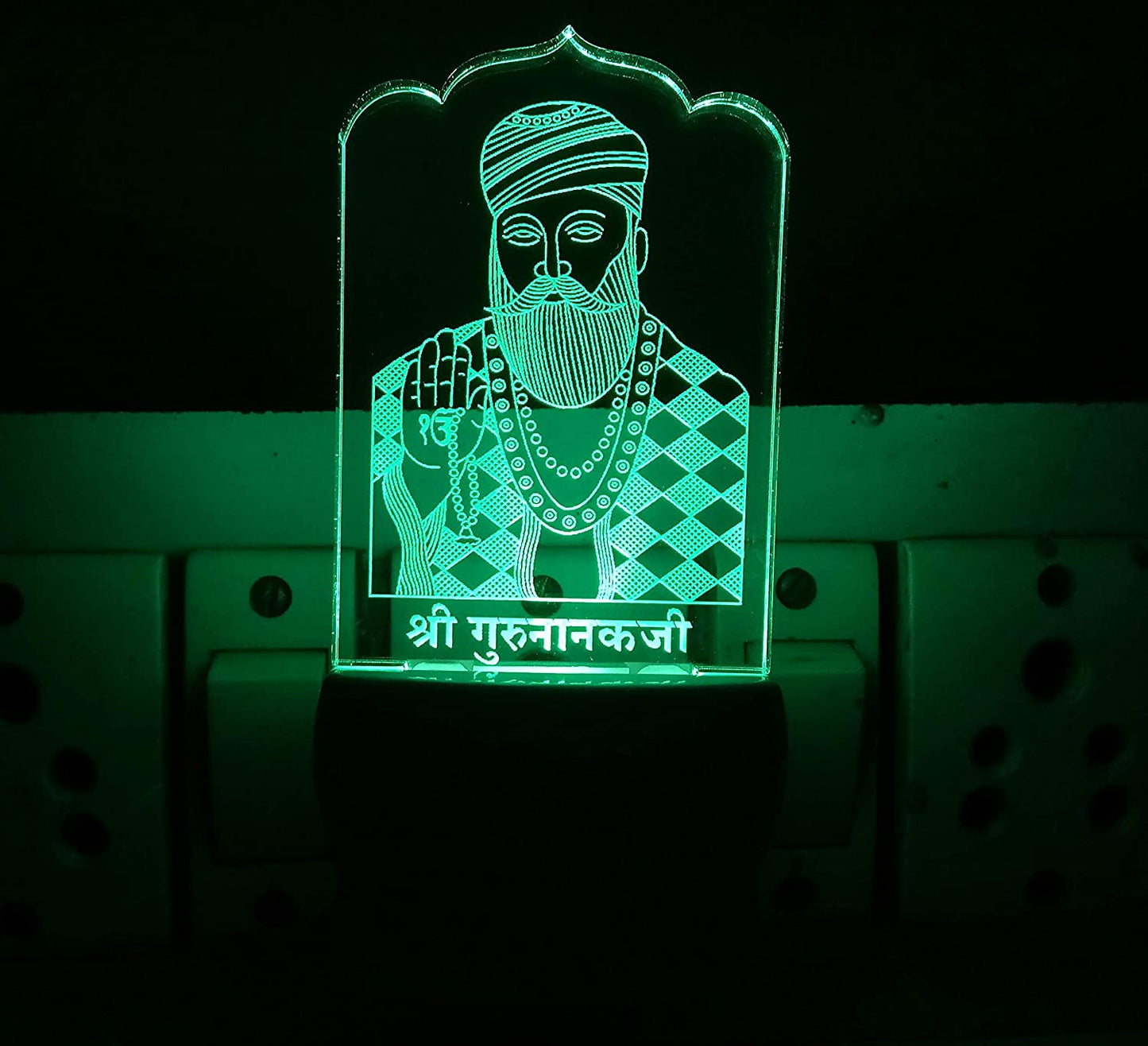 3D ” Shree Guru Nanak ” Beautifully Colour Changing Lamp