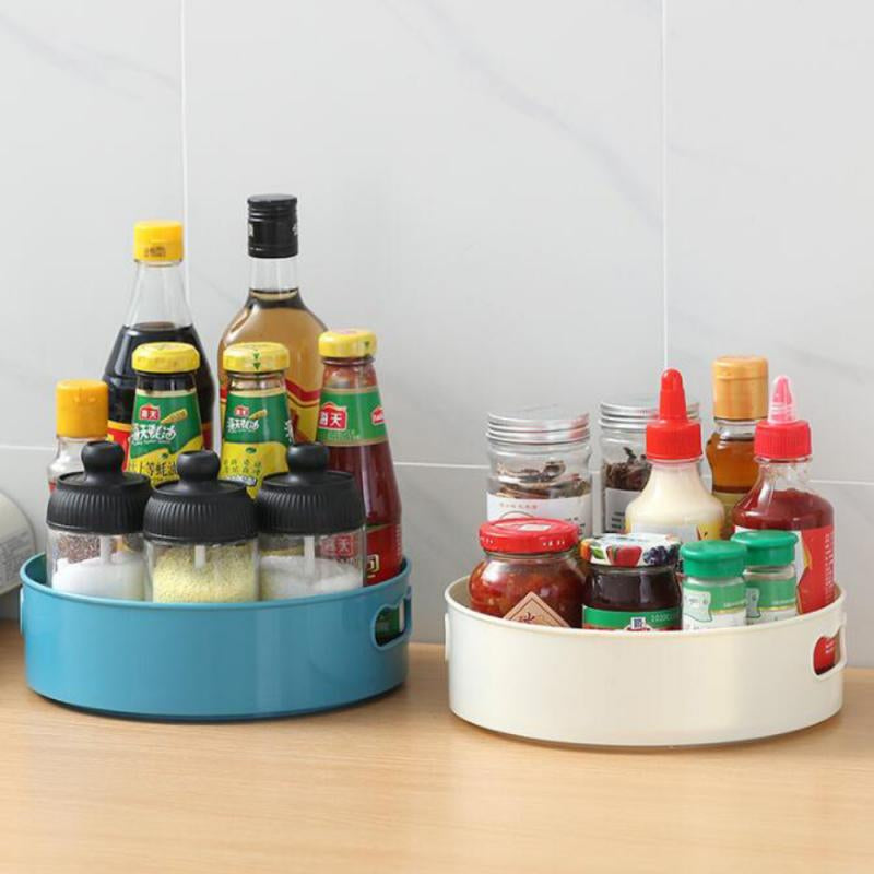 360 rotating tray kitchen storage containers