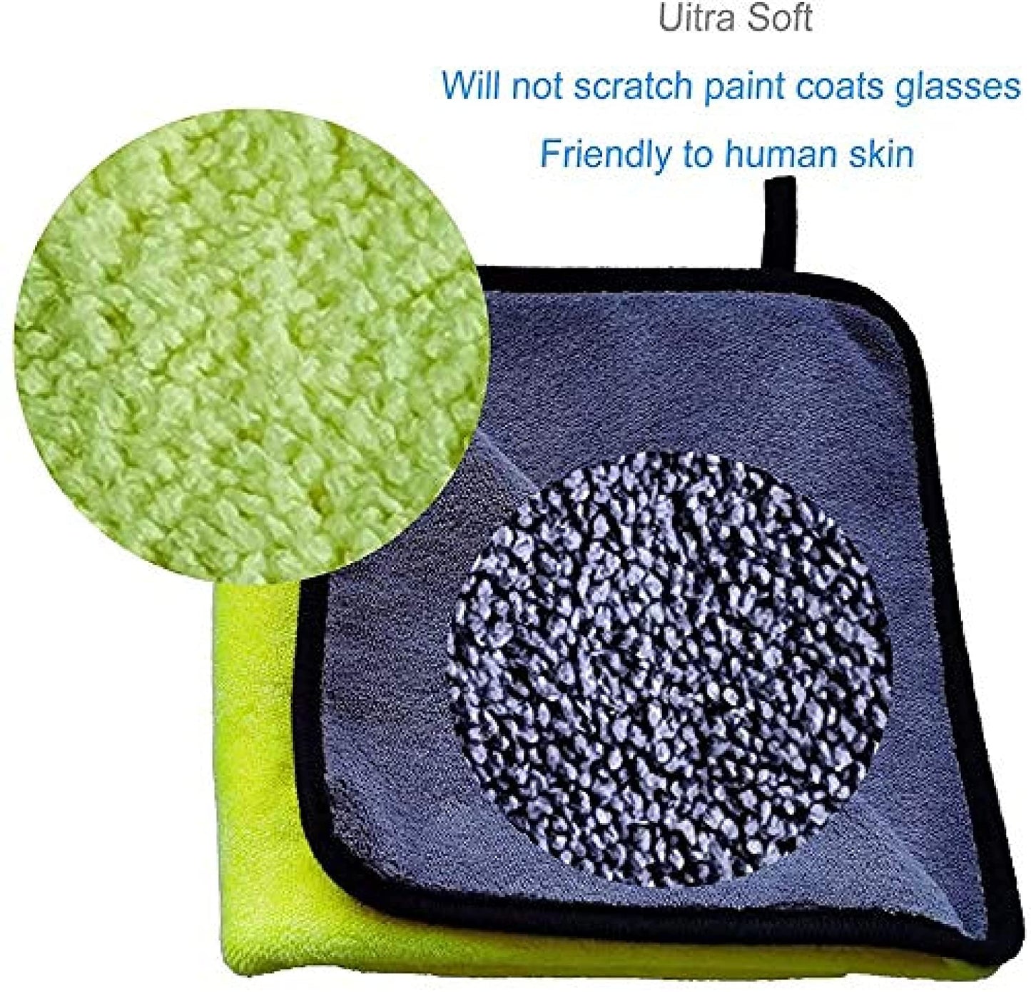 Set of 2 Lint-Free Microfiber Cloth for Cleaning and Detailing Towel