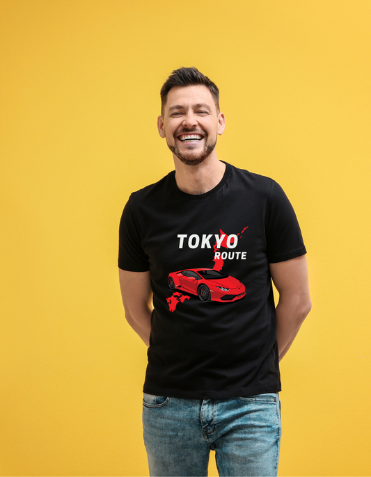 Tokyo route Half Sleeve T-shirt for Men