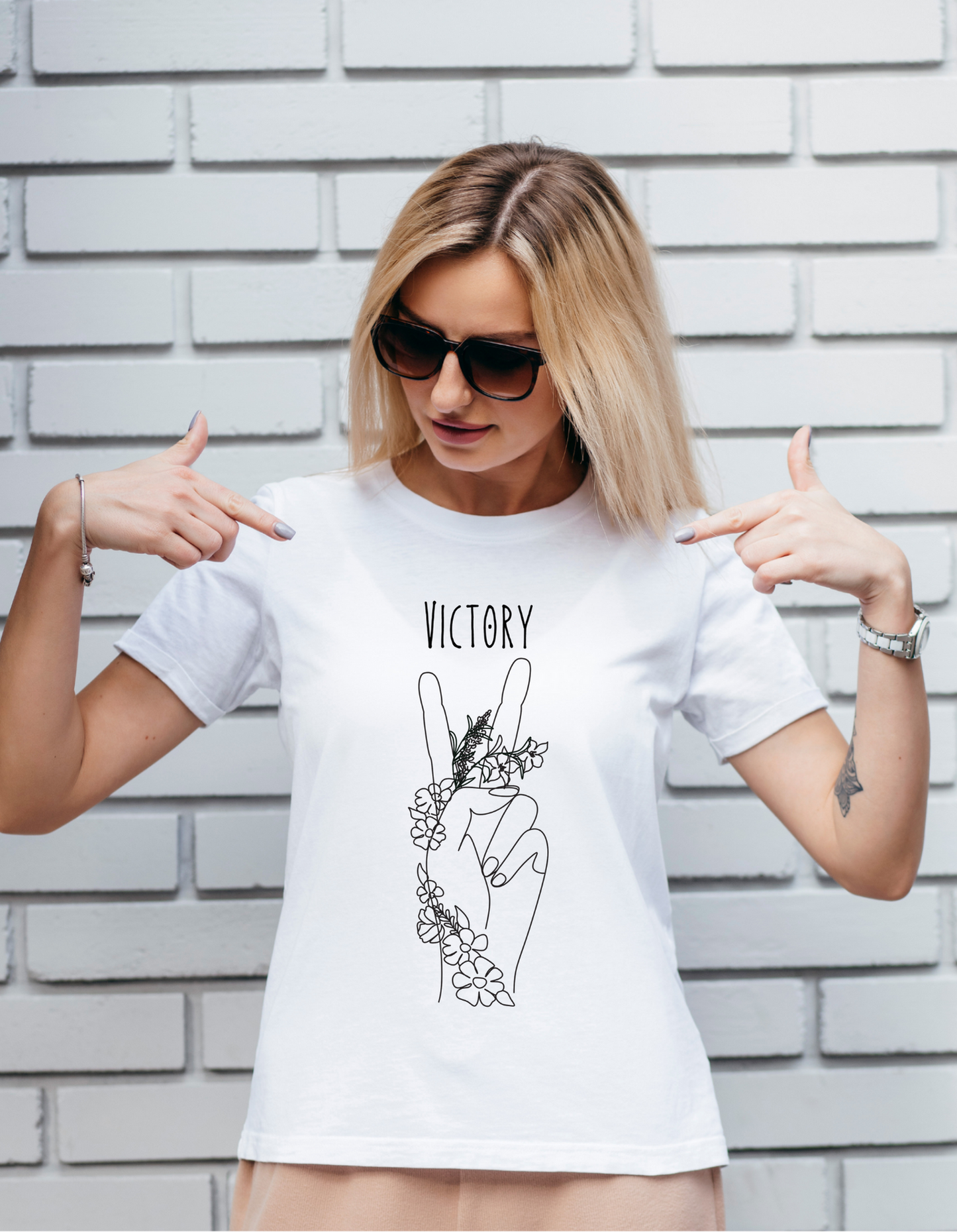 Victory Half Sleeve T-shirt for Women