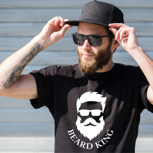 Beard King Half Sleeve T-shirt for Men