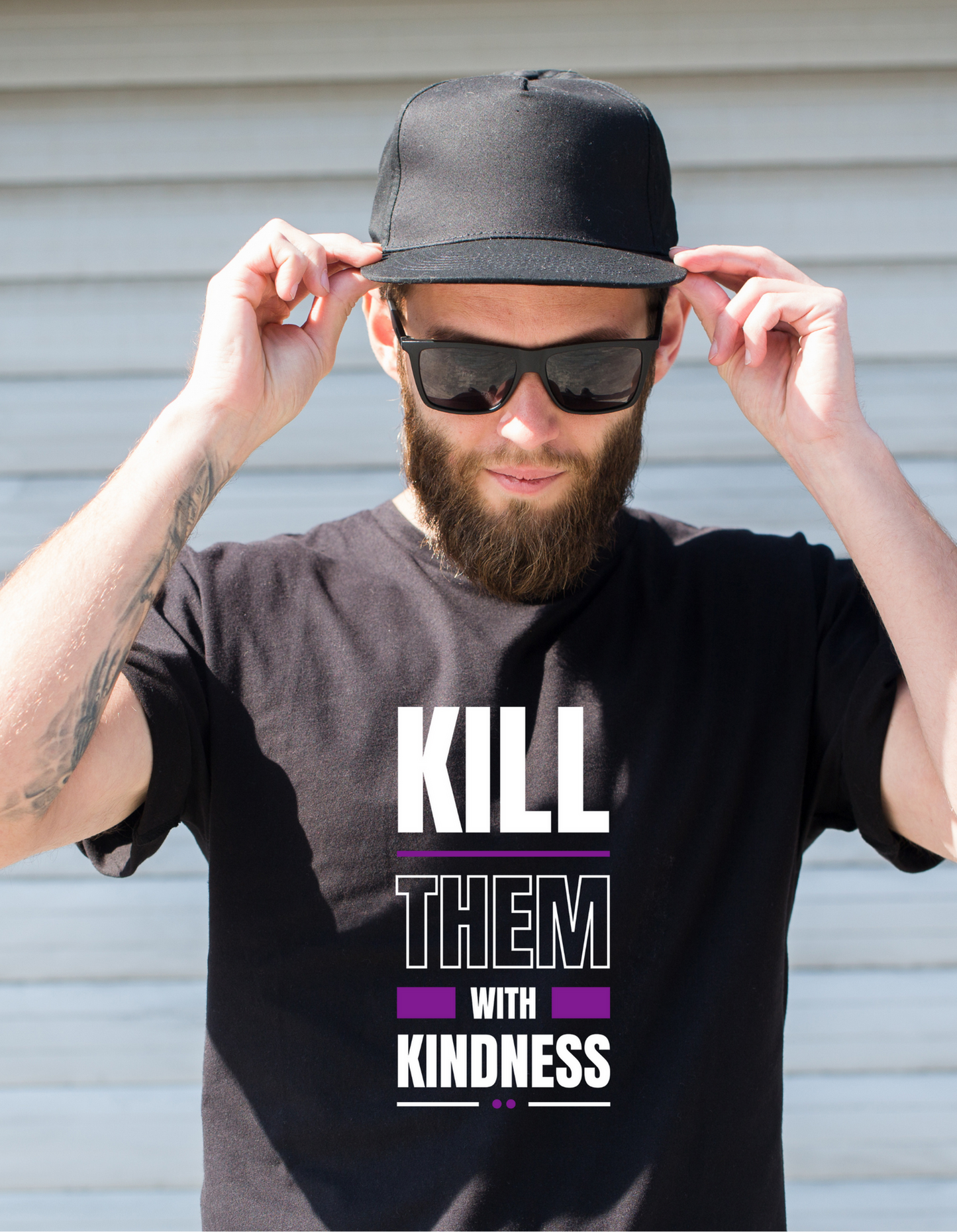 Kill them with kindness Half Sleeve T-shirt for Men