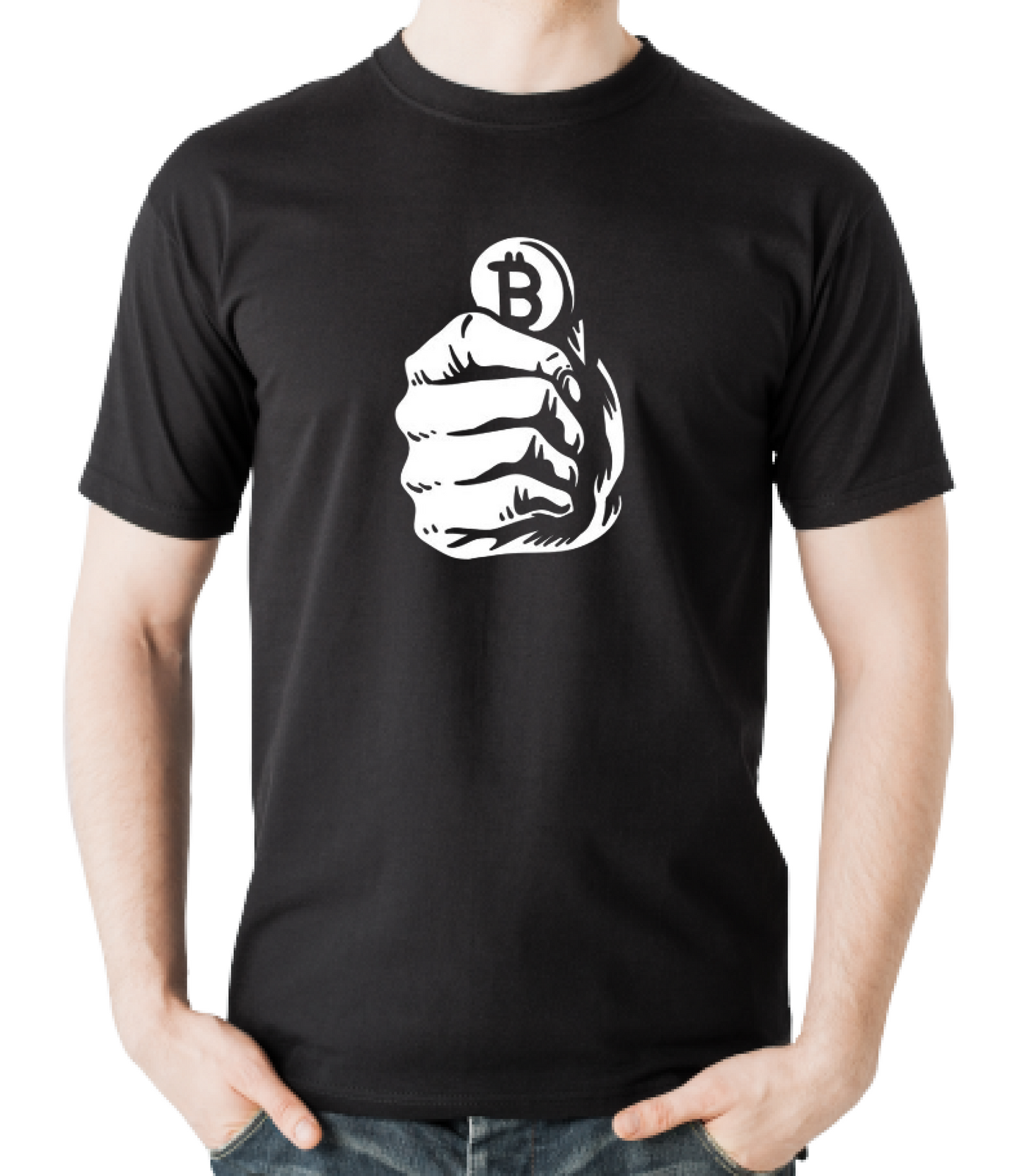 Bitcoin Half Sleeve T-shirt for Men