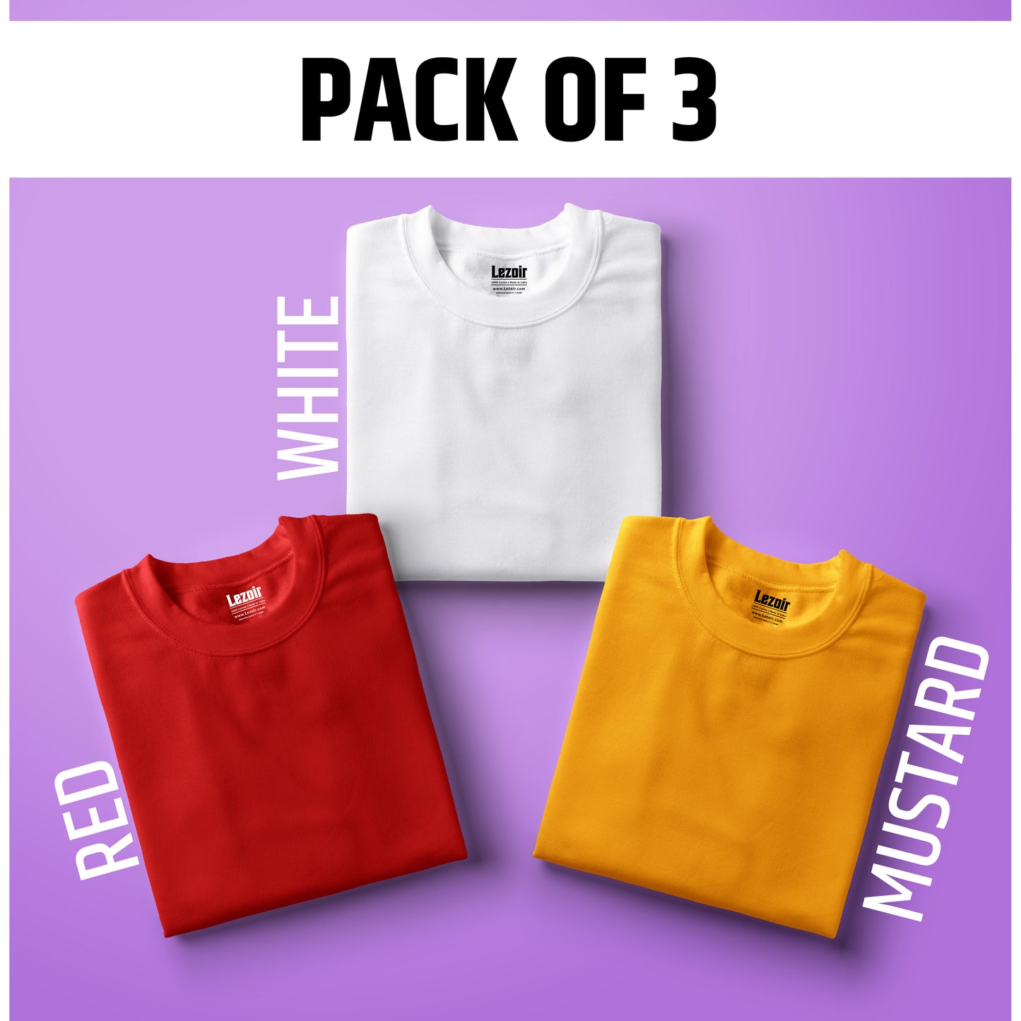 Choose your own Combo of 3  Half Sleeve T-shirt