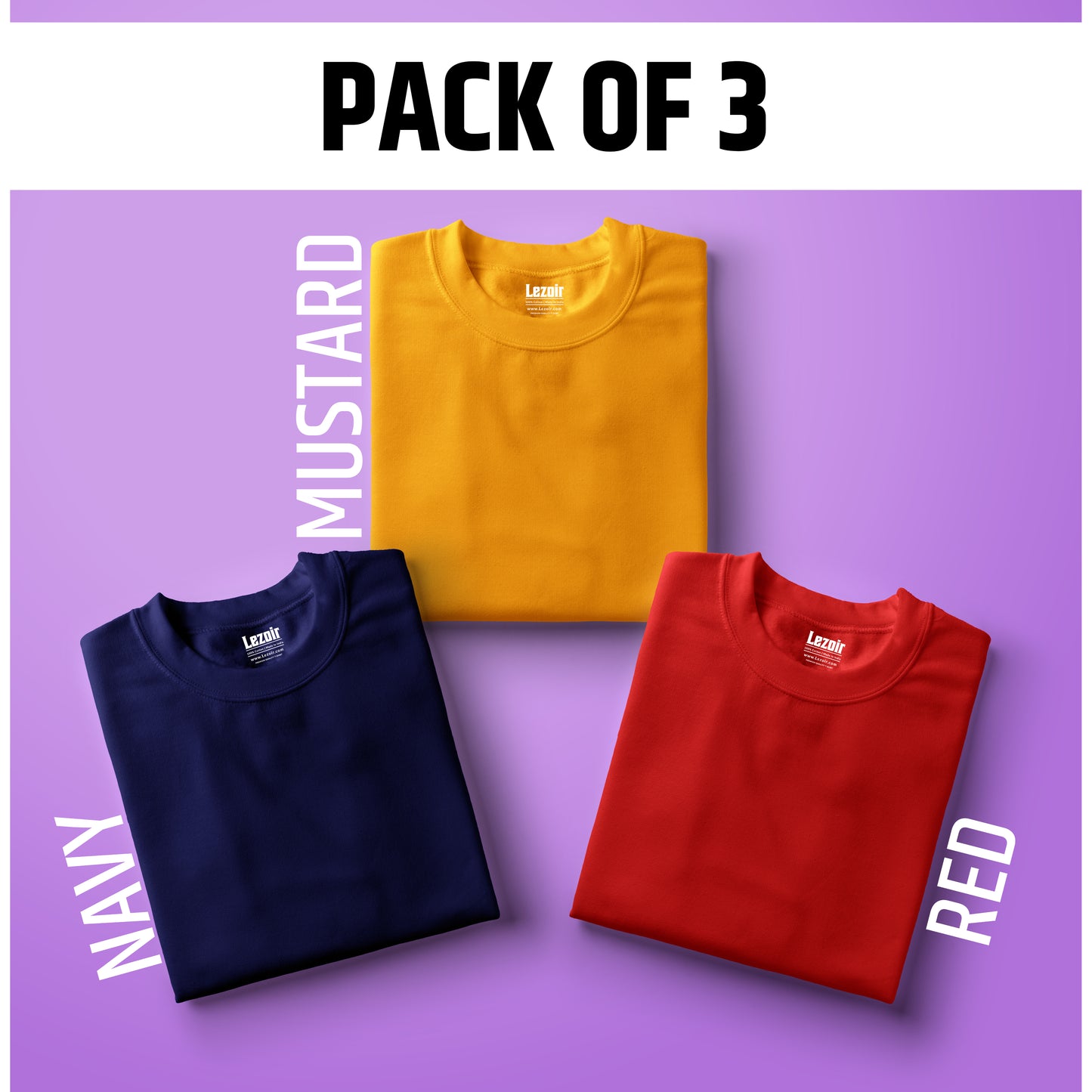 Choose your own Combo of 3  Half Sleeve T-shirt