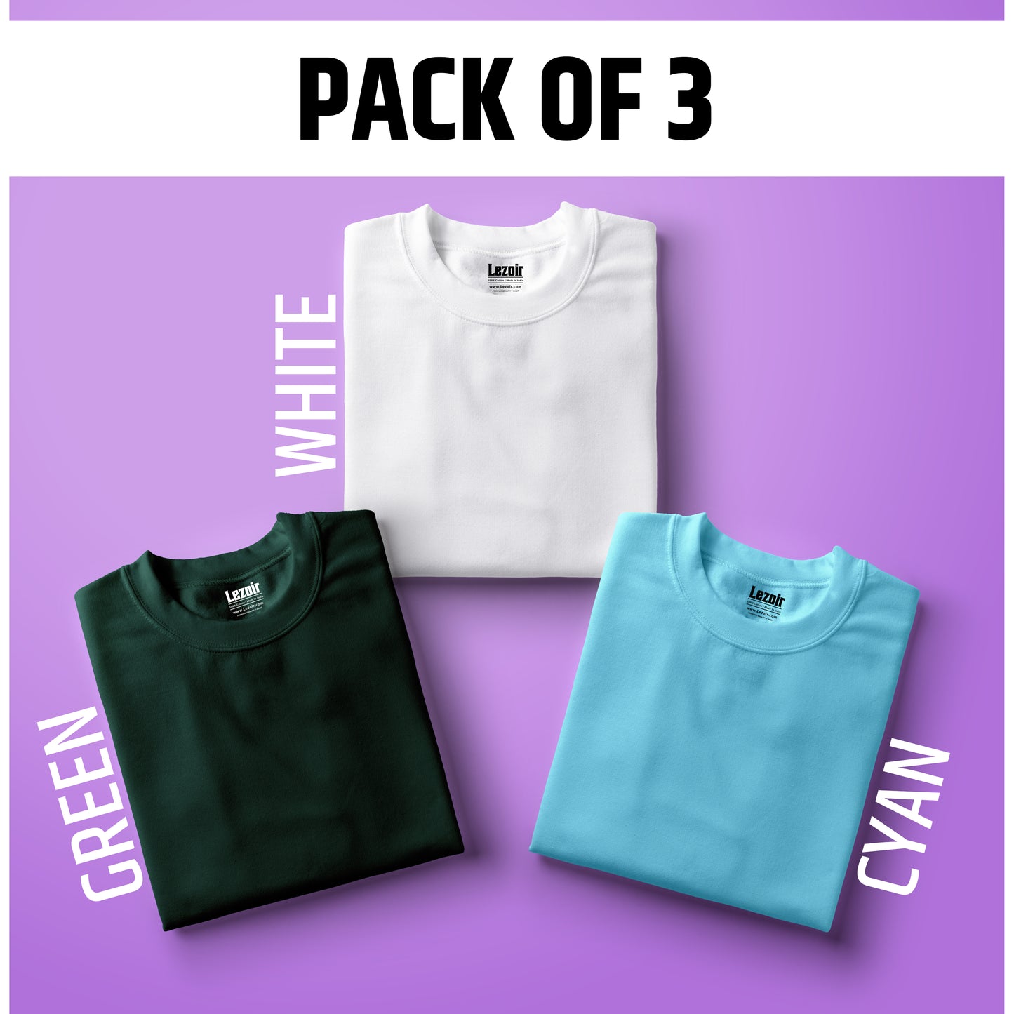 Choose your own Combo of 3  Half Sleeve T-shirt