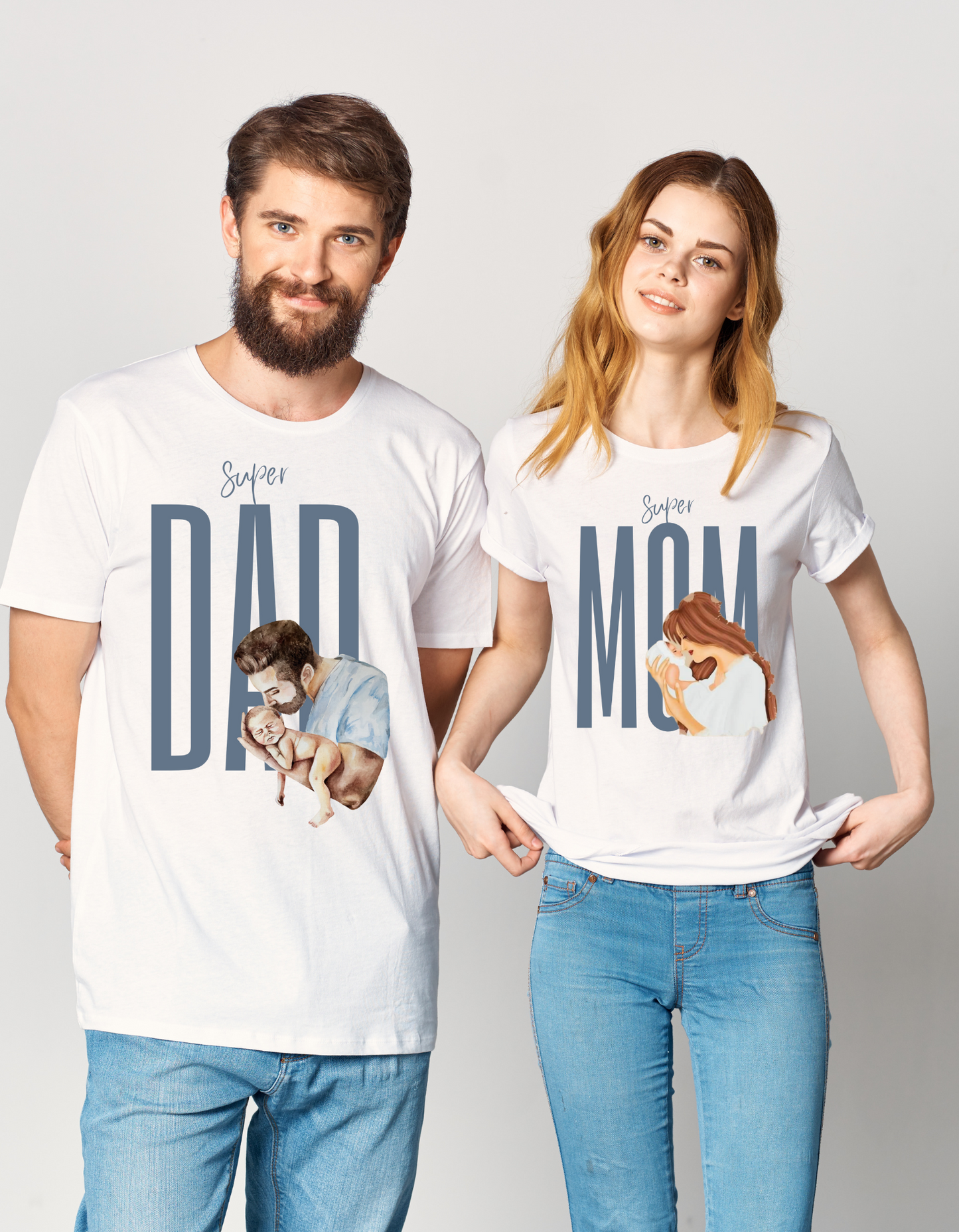 Mom & Dad 6 Couple Regular Fit Half-Sleeve T-Shirt