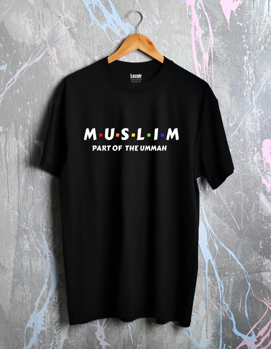 Muslim Unisex White Half Sleeve T-shirt