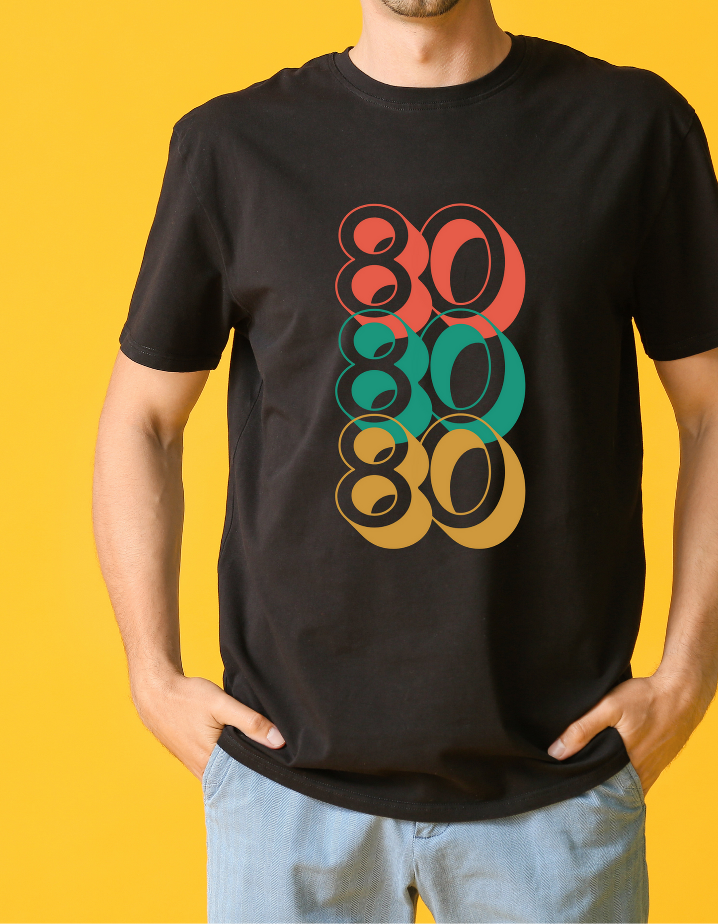 80 Half Sleeve T-shirt for Men