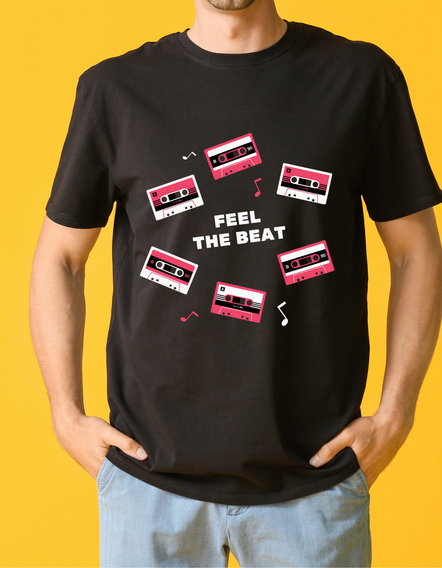 Feel The Beat Half Sleeve T-shirt for Men