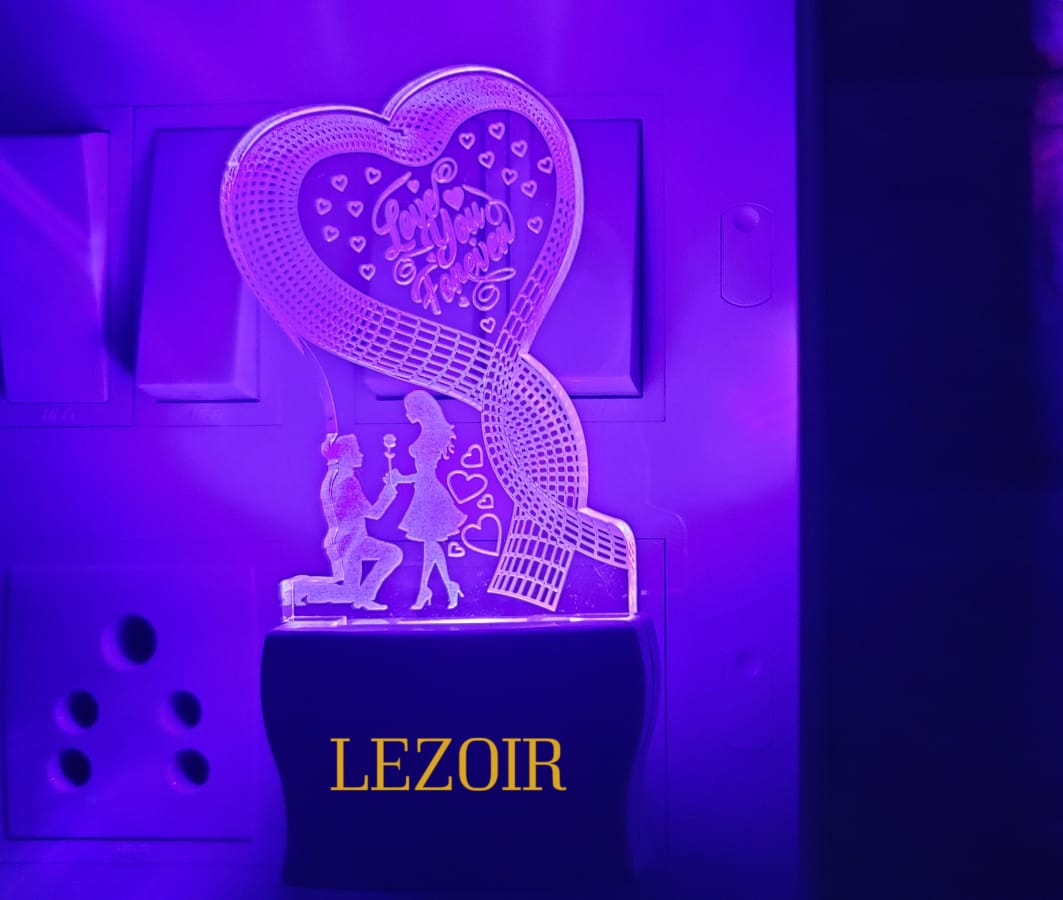 3D ” LOVE YOU FOREVER ” Beautifully Colour Changing Lamp