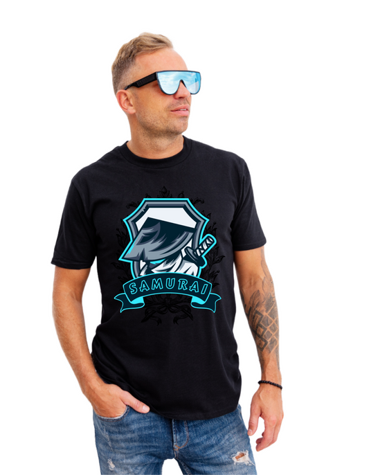 Samurai Half Sleeve T-shirt for Men