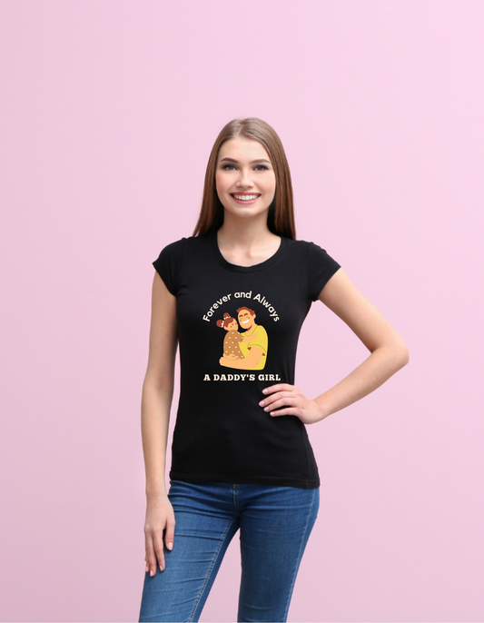 Daddys girl Half Sleeve T-shirt for Women