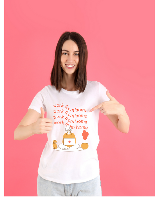 Work from home Half Sleeve T-shirt for Women