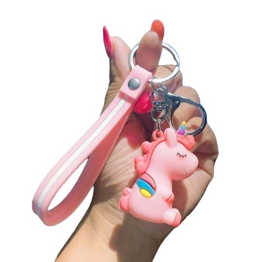 Premium3D Silicone Unicorn Rubber Soft PVC Keychain