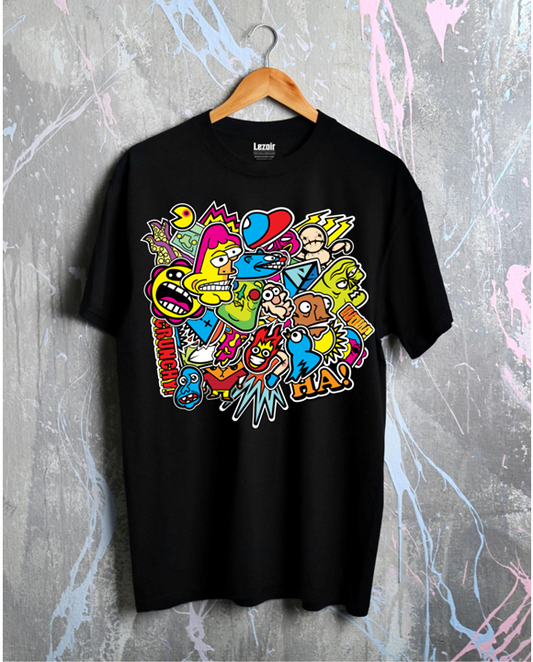 Graphic Doodle Unisex Half Sleeve T-shirt