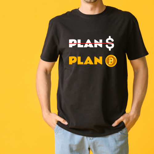 Plan bitcoin Half Sleeve T-shirt for Men