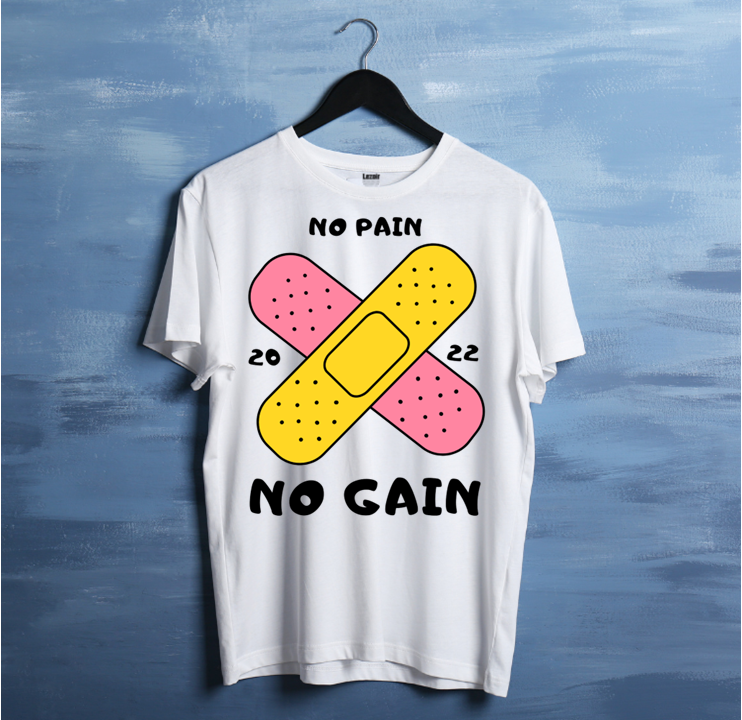 No pain no gain  Unisex Half Sleeve T-shirt